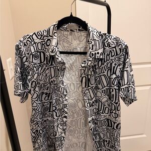 Dior Monogram Black and White Casual Shirt